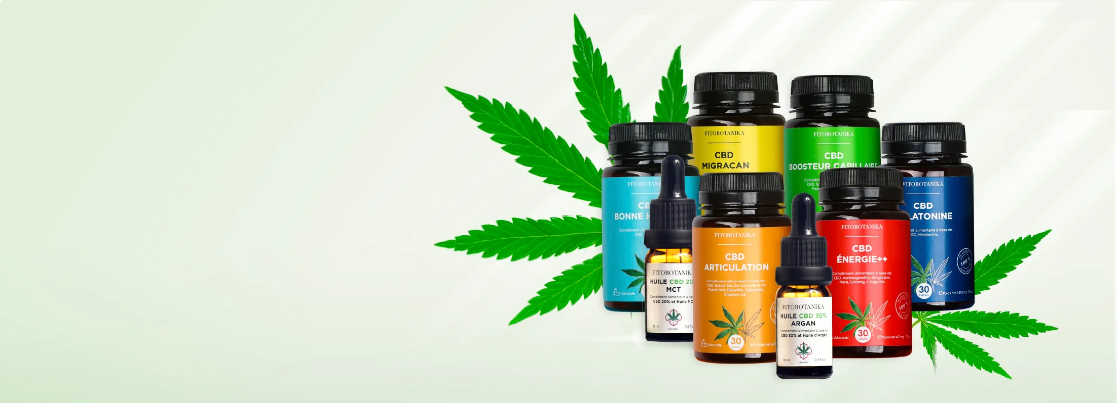 Sélection de compléments et produits CBD