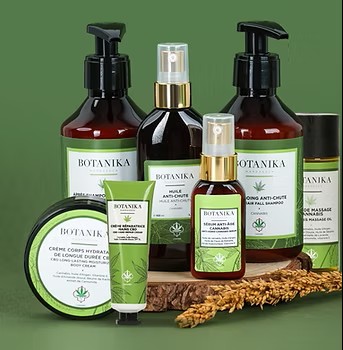 Gamme de cosmétiques CBD Botanika : baumes, crèmes et sérums